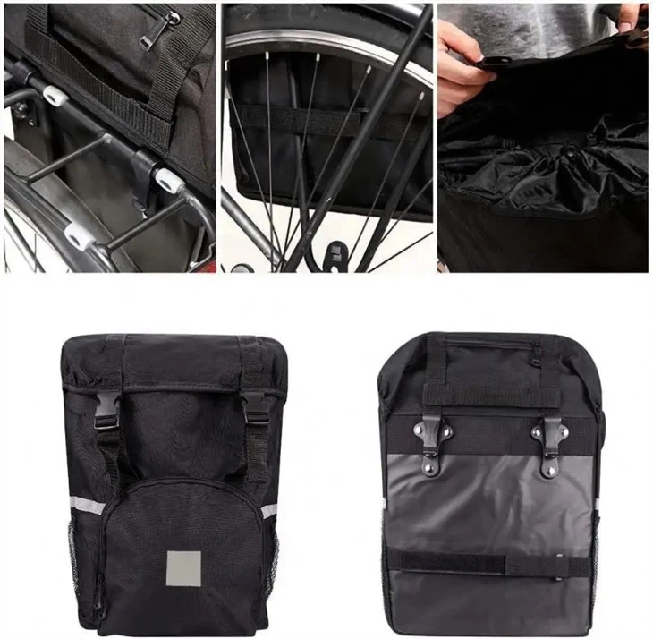 Black Bike Backpack for travel 