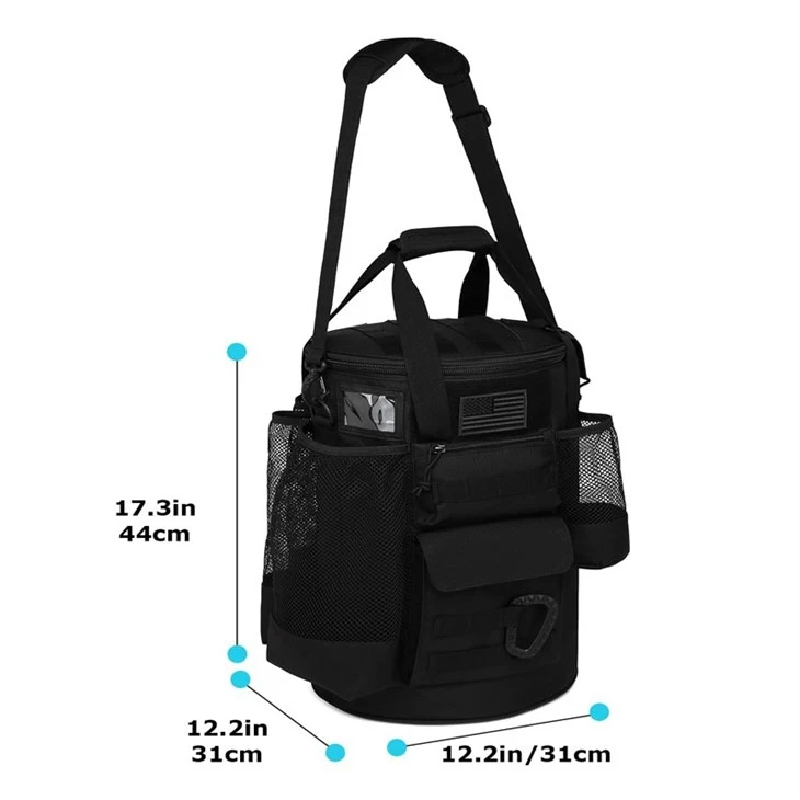 Tactical Style Softball Bucket Bag Organizer high quality